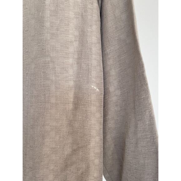 EILEEN FISHER Taupe Silk Linen Open Jacket Sz PP Minimal Luxe - Picture 12 of 15